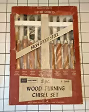 VTG Craftsman SEARS USA 2859 8pc Wood Turning Chisel Set Lathe 1981 NEW w BOX