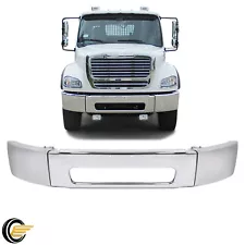 3 PCS Silver Bumper Chrome For Freightliner M2 106 112 Business Class 2003-2021 (For: 2021 Freightliner M2 106)