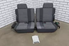 1992 Toyota Land Cruiser Pair LH&RH 3rd Row Cloth Seat (Gray FD10) LH Side Tears