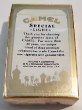 CAMEL LIGHTS VINTAGE "EMPTY" CIGARETTE PACK No FSC Collectible RARE Arizona Tax