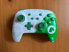 PowerA Animal Crossing Wireless Controller Green 1521678-01 For Nintendo Switch