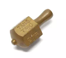 1911 BRASS PUT AND TAKE TEETOTUM DREIDEL GAMBLING SPINNING TOP SIX SIDED SPINNER