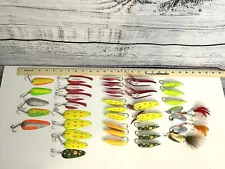 A Lot Of 37 Fishing Lures, Cabelas, Red Devil, Plus some new Steel Leaders