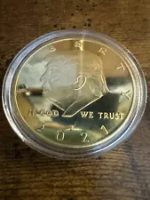 Donald Trump 2021 MAGA “Gold” Plated Collectible Eagle Coin