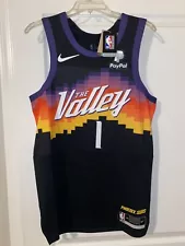 Devin Booker Authentic the Valley phoenix suns jersey S 40 small