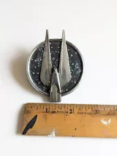 Genuine Silver Hawk Studebaker Hawk Grill Emblem 1959