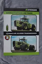 Steiger-Allison Series III Panther and Tiger 4WD tractors original sales brochur