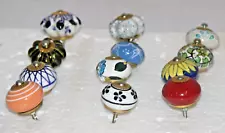 Lot Of 12 Ceramic Door Knobs, Door Handles, Collectible Door Knob 6931