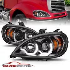 2005-2020 For Black Projector LED Bar Style Headlight Pair Freightliner Columbia (For: 2007 Freightliner Columbia)