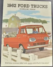 1962 Ford Econoline Pickup Truck Sales Brochure Folder Excellent Original 62