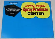 Vintage Dupli-Color Paint Spray Products Center Blue Store Advertising Sign