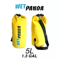 Wet Panda Waterproof Dry Bag Yellow 5L for Kayaking, Rafting, Fishing, Swimming