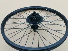 20" Bike Rear Wheel + 7 speeds Freewheel For Sale