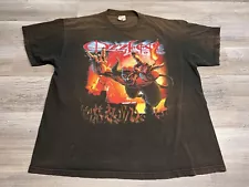 Vintage Y2K Ozzfest 2002 Tour T-Shirt Sun Faded System of a Down Rob Zombie XL