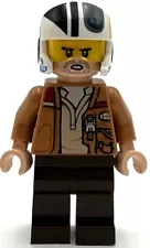 Lego New Poe Dameron Medium Nougat Jacket Helmet Minifigure