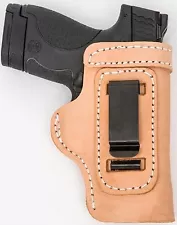 LT TAN CUSTOM IWB Leather Gun Holster U CHOOSE:rh,lh-laser-slide-cant-belt-mag