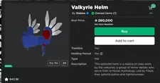 roblox blue valkyrie for sale (need gone asap) (READ DESCIRPTION)