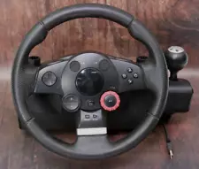 Logitech GT Driving Force Racing Wheel W Shifter USB E-X5C19 for PS3 PS2 PC