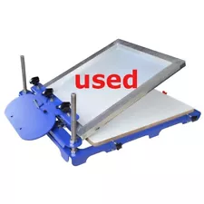 Used 1 Color Silk Screen Printing Press Machine w/20x24" Pallet Micro-adjustable