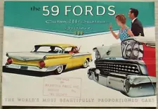 FORD Custom 300 FAIRLANE 500 USA Car Sales Brochure For 1959 #FDC-4859