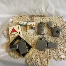 Vintage Lot of 5 Zippo Camel Spade Cigarette Lighters - Untested