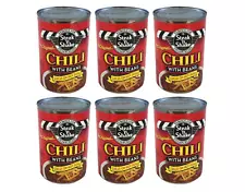 6X Steak 'n Shake Chili with Beans 6 Cans 10 oz each sell by 2025 60 oz. total