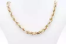 10k Yellow Gold Hollow Rope Chain 6 Grams 18 Inch Eb08241rxdu