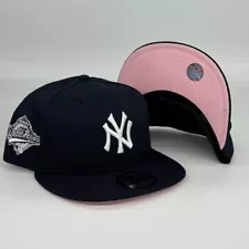 NY Yankees 96WS 9FIFTY Adjustable Snapback New Era Cap - Navy- Pink UV - NWT