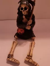 VINTAGE 4" RESIN GRIM REAPER FIGURINE