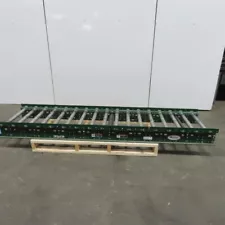 Dematic 25"x103" Gravity or Belt Over Roller Conveyor 22"BF Slave Driven