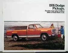 1976 Dodge Pickup Trucks W100 200 300 600 D100 200 300 Color Sales Brochure Orig