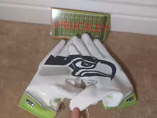 NIKE SUPERBAD 4 NFL SEATTLE SEAHAWKS #29 EARL THOMAS CUSTOM PADDED FB GLOVES XL