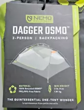 NEW Nemo Dagger OSMO Ultralight 2-3 Person Backpacking Camping Travel Beach Tent