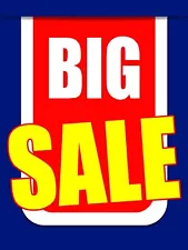 Big Sale Business | Retail Window Display Sign | 18"W x 24"H