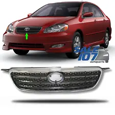 For 2005-2008 Toyota Corolla Chrome Shell With Dark Gray Grille Insert Assembly (For: 2005 Corolla)