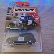 Matchbox 1/64 Diecast MBX Rescue Metro City Police Black 1933 Plymouth PC Sedan