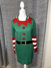 Christmas Ugly Sweater Dress Medium