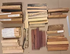 80 pcs Bulk Pen Blanks. Various wood Species some exotic.