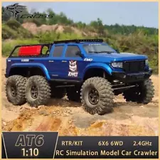 1:10 Scale 6X6 CROSSRC AT6 RC Off-Road Vehicles 6WD Remote Control Trucks Model