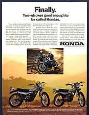 1973 Honda Elsinore CR-250M 125-M MT-250 125 Motorcycle photo vintage print ad