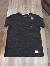 Adam Levine Heathered Black/Dark Gray Mens Pocket T-shirt Size Large NWT