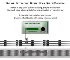 K-Line SDK-026 Electronic Diesel Horn Kit w/Speaker, O Gauge