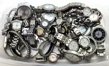 Bulk Silver Tone Wholesale Watch Lot of 25 Great for Re-sale! Anne Klein Timex