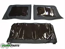 11-18 Jeep Wrangler Unlimited 4-Door Black Soft Top Rear Window Kit Tinted MOPAR