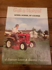 Vintage Original WHEEL HORSE TRACTOR BROCHURE "4-season lawn&garden tractors"