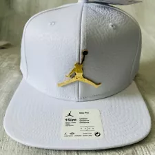 Jordan Nike Classic Pro Elephant Print Metal Ingot White Gold Snapback Hat Cap