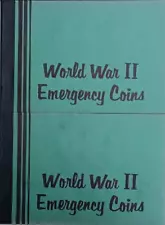 New ListingLot Of 2 New World War II Emergency Coins Meghrig Silver Nickel Steel Cent Album