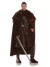 Game Of Thrones Costume Cloak Jon Snow Sam Tarly Faux Fur Cape Knights Watch