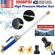 Pressure Power Washer Wall Water Spray Gun Nozzle Wand Attachment High Hose Jet