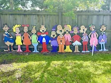 handmade wood yard art